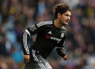 Alexandre Pato of Chelsea during the Barclays Premier League match between Aston Villa and Chelsea at Villa Park on April 2, 2016 in Birmingham, England.
