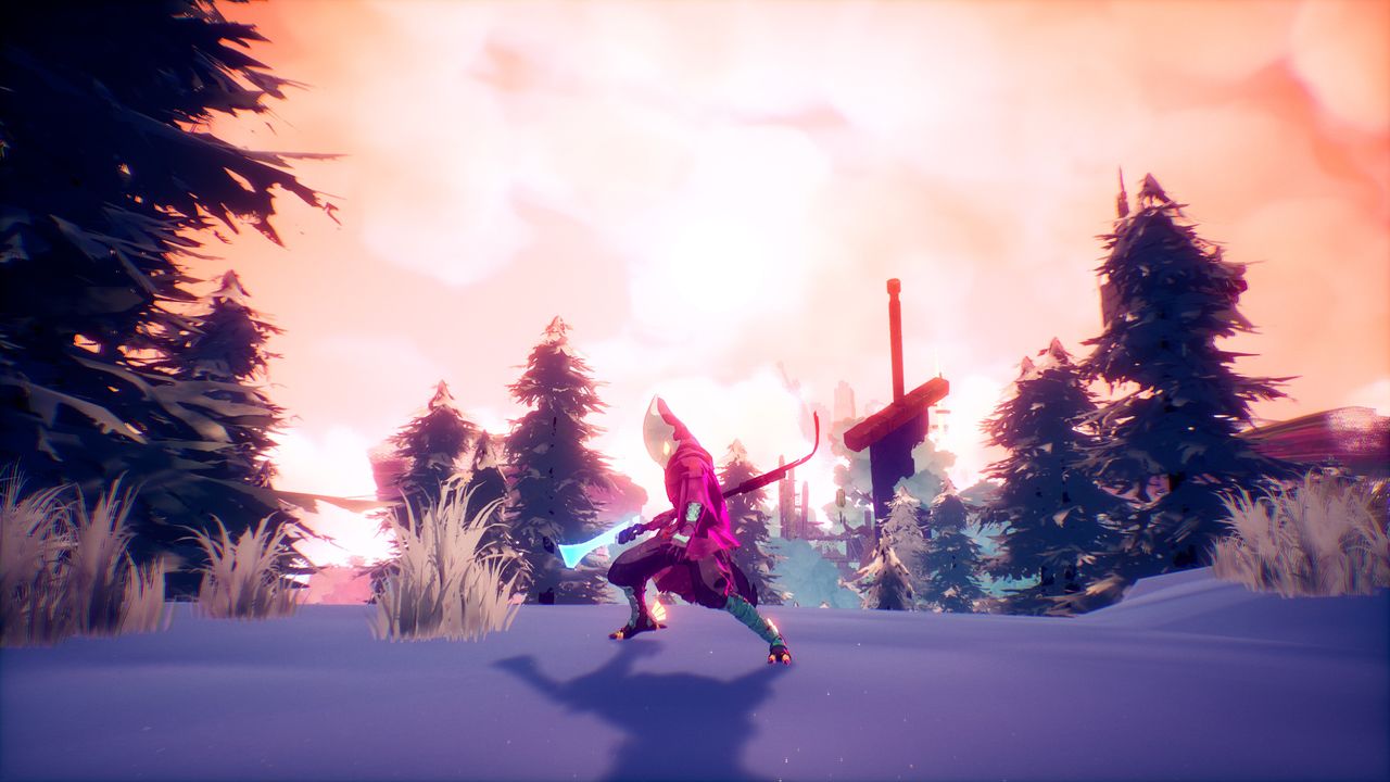New Hyper Light Breaker character holding new glaive weapon