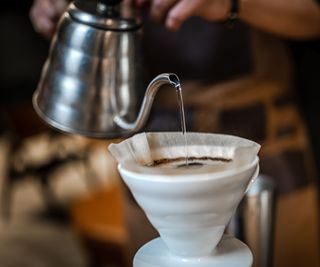 A pour over coffee maker