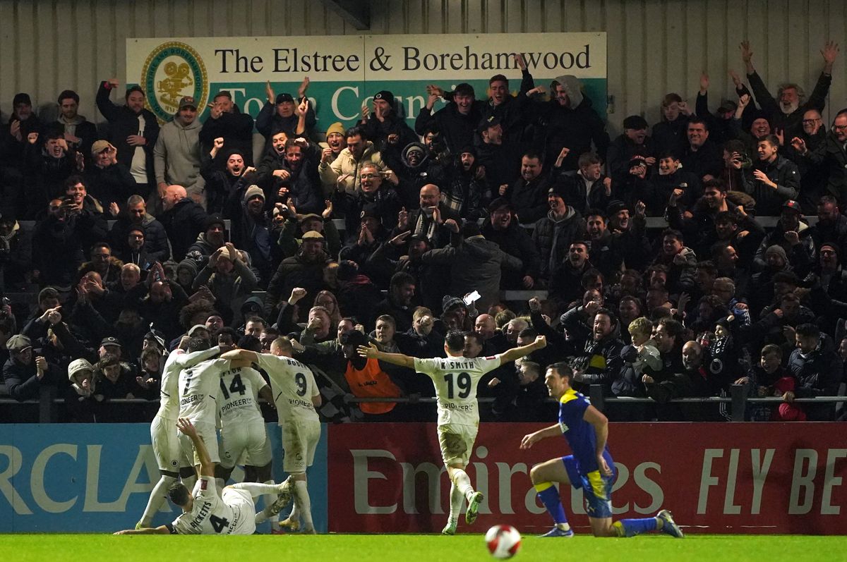 Boreham Wood v AFC Wimbledon – Emirates FA Cup – Third Round – LV Bet Stadium Meadow Park