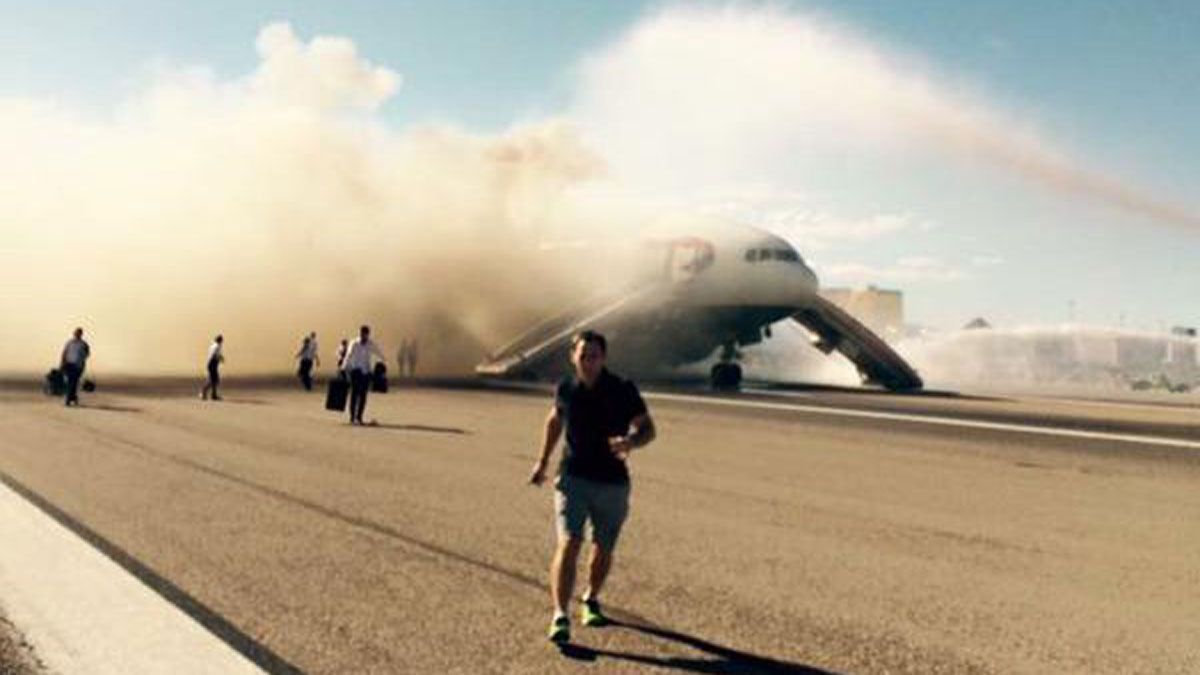 Plane Fire Las Vegas