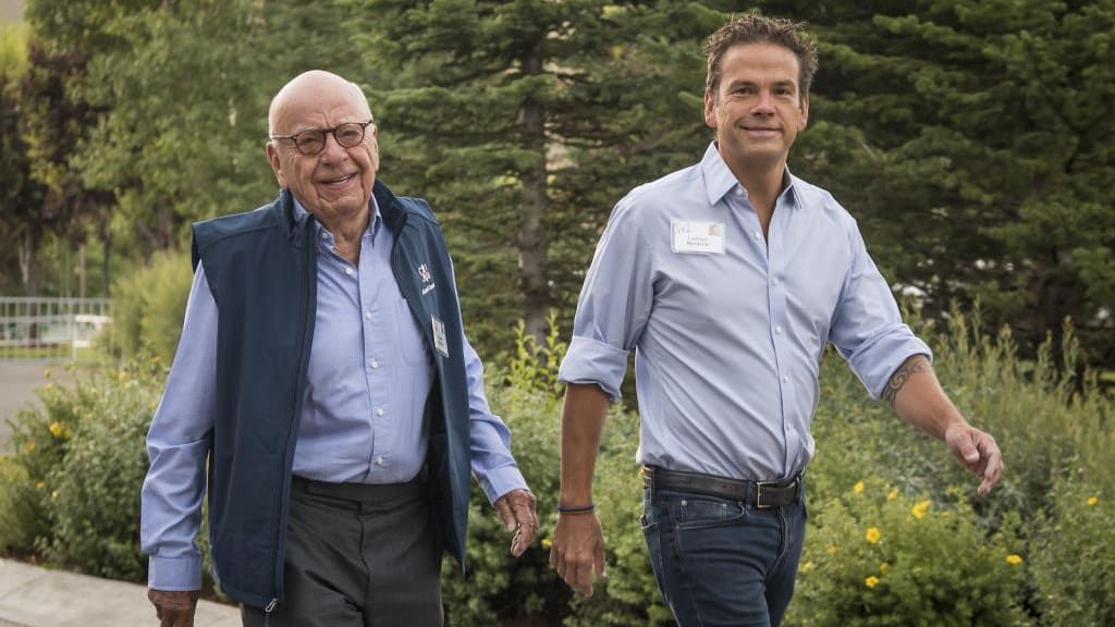 Rupert Murdoch and his son, Lachlan Murdoch.