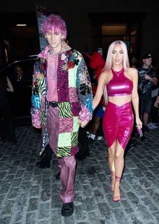 Machine Gun Kelly and Megan Fox are seen at the after party for his Madison Square Garden show on June 29, 2022 in New York City.