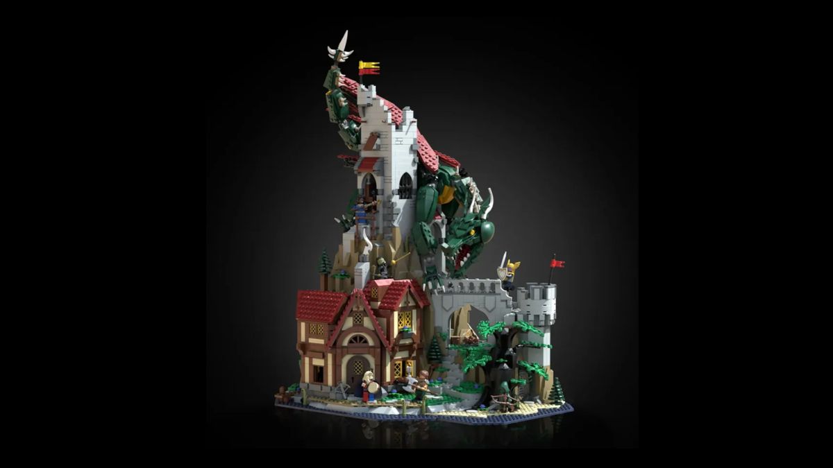 LEGO Dungeons &amp; Dragons design against a black background