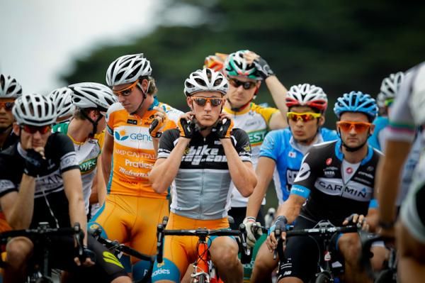 Anthony Giacoppo front and centre on the start line.