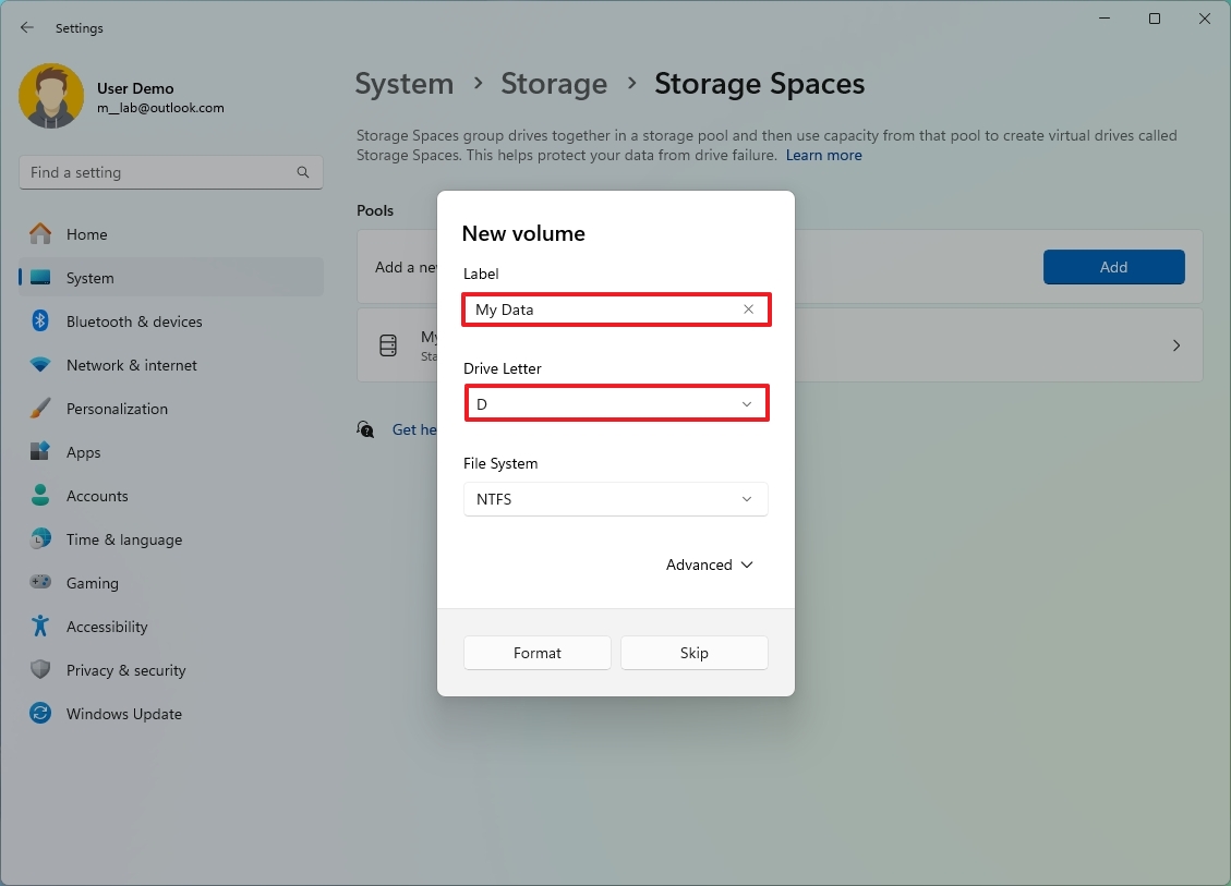 How to span storage to multiple drives on Windows 11