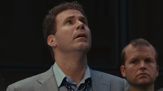 Will Ferrell looking up in Stranger Than Fiction