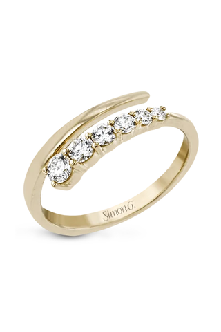 18k Gold White Ring 