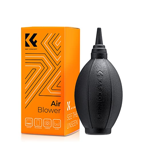 K&amp;amp;f Concept Air Fan, Dust Cleaner, Dust Blower Lens Blower Air Blaster for Digital, Dslr, Slr, Slr, Camera Lenses, Sensitive Electronics, Clean Duster, Lens Cleaner - Black