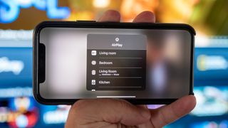 Disney Plus app with AirPlay to Apple TV
