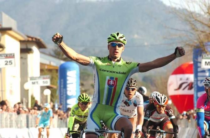 Peter Sagan (Cannondale) wins the GP Camaiore.