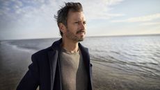 Mature man on the beach.