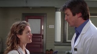Keri Russell and Nathan Fillion in Waitress