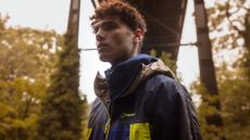 Young man wearing Berghaus Sky Hiker waterproof jacket