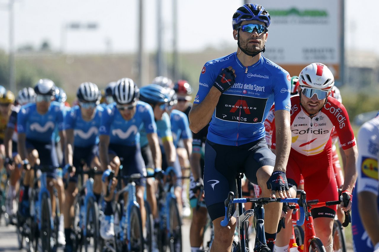 Giro d'Italia 2020 - 103th Edition - 8th stage Giovinazzo - Vieste 200&Acirc;&nbsp;km - 10/10/2020 - Filippo Ganna (ITA - Team Ineos) - photo Luca Bettini/BettiniPhoto&Acirc;&copy;2020