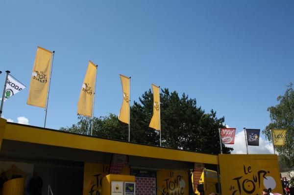 The depart village for stage 5