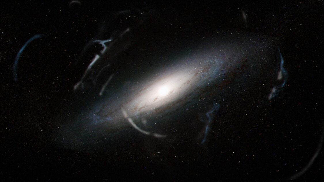 ¿Los huecos de la galaxia de Andrómeda están llenos de materia oscura?  Este telescopio de la NASA puede descubrirlo