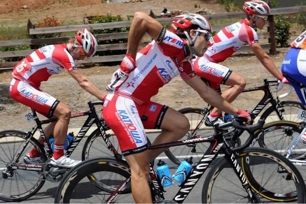Oscar Freire is making his debut in Katusha red at the Tour Down Under.