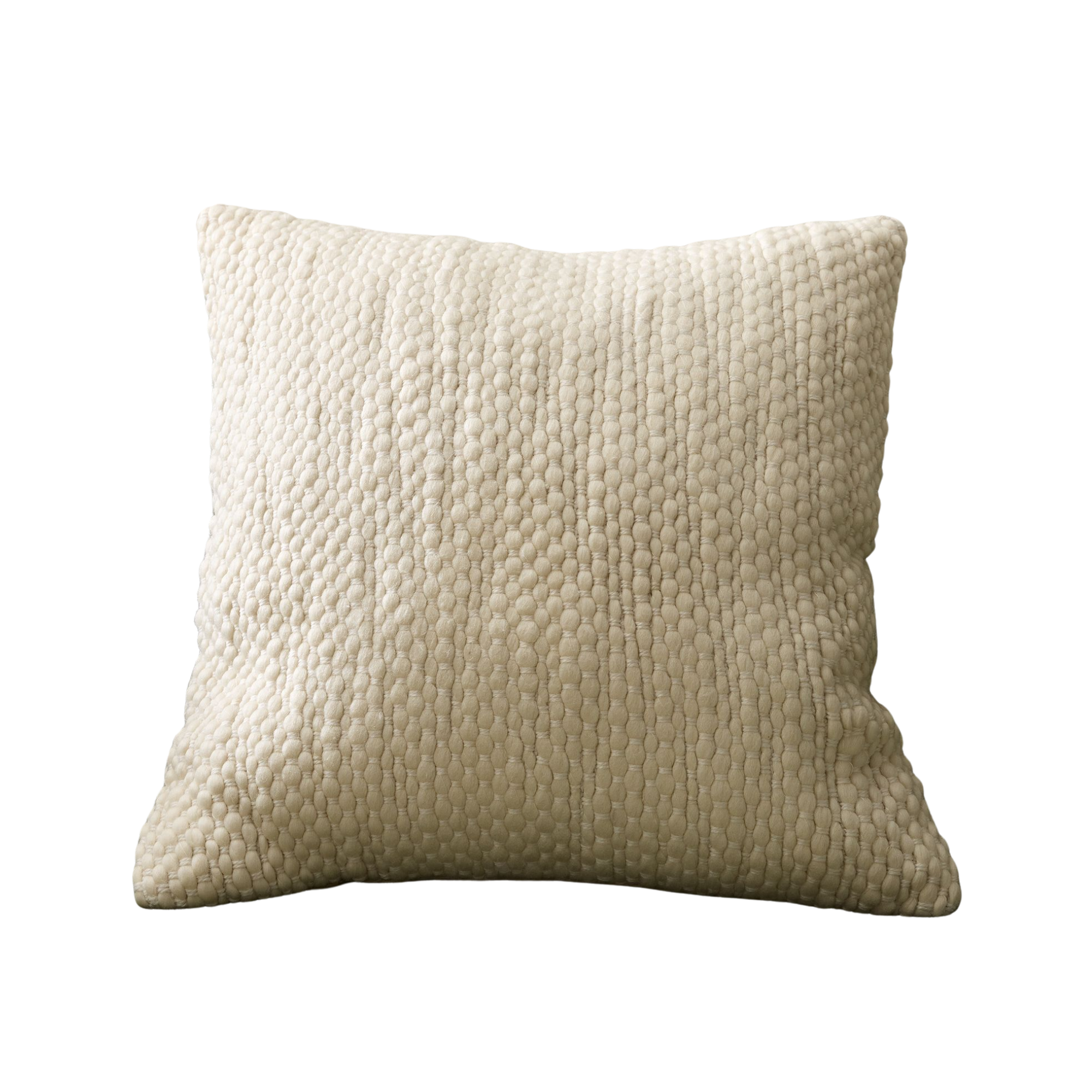a textured pillow cover