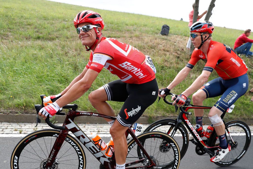 Race leader Jasper Stuyven enjoys stage 4