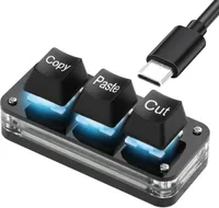 SinLoon Mini 3-Key Programmable Cut Copy Paste Keyboard
