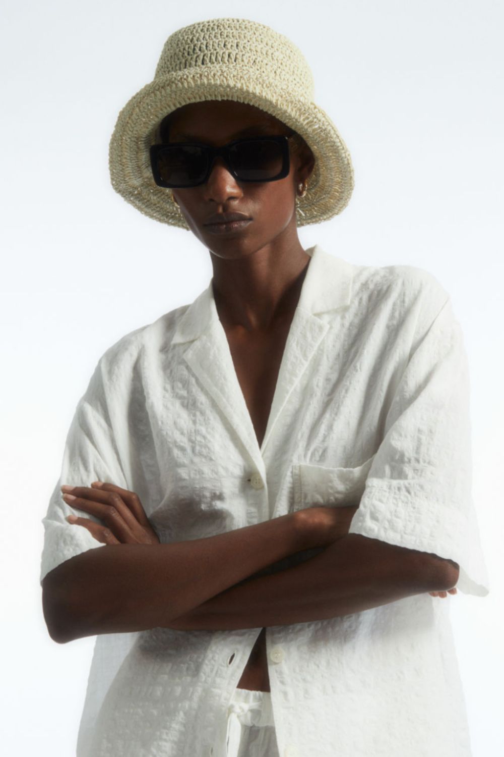 Cos Woven Straw Bucket Hat