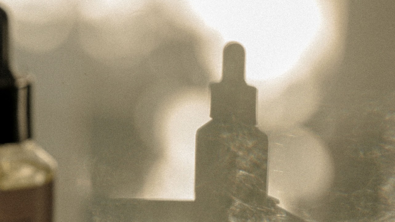 Photo of a skincare product's shadow