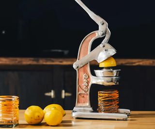 Verve Culture Citrus Juicer on a kitchen counter.