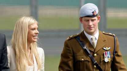 Chelsy Davy and Prince Harry attend his Army Pilot Course Graduation in 2010