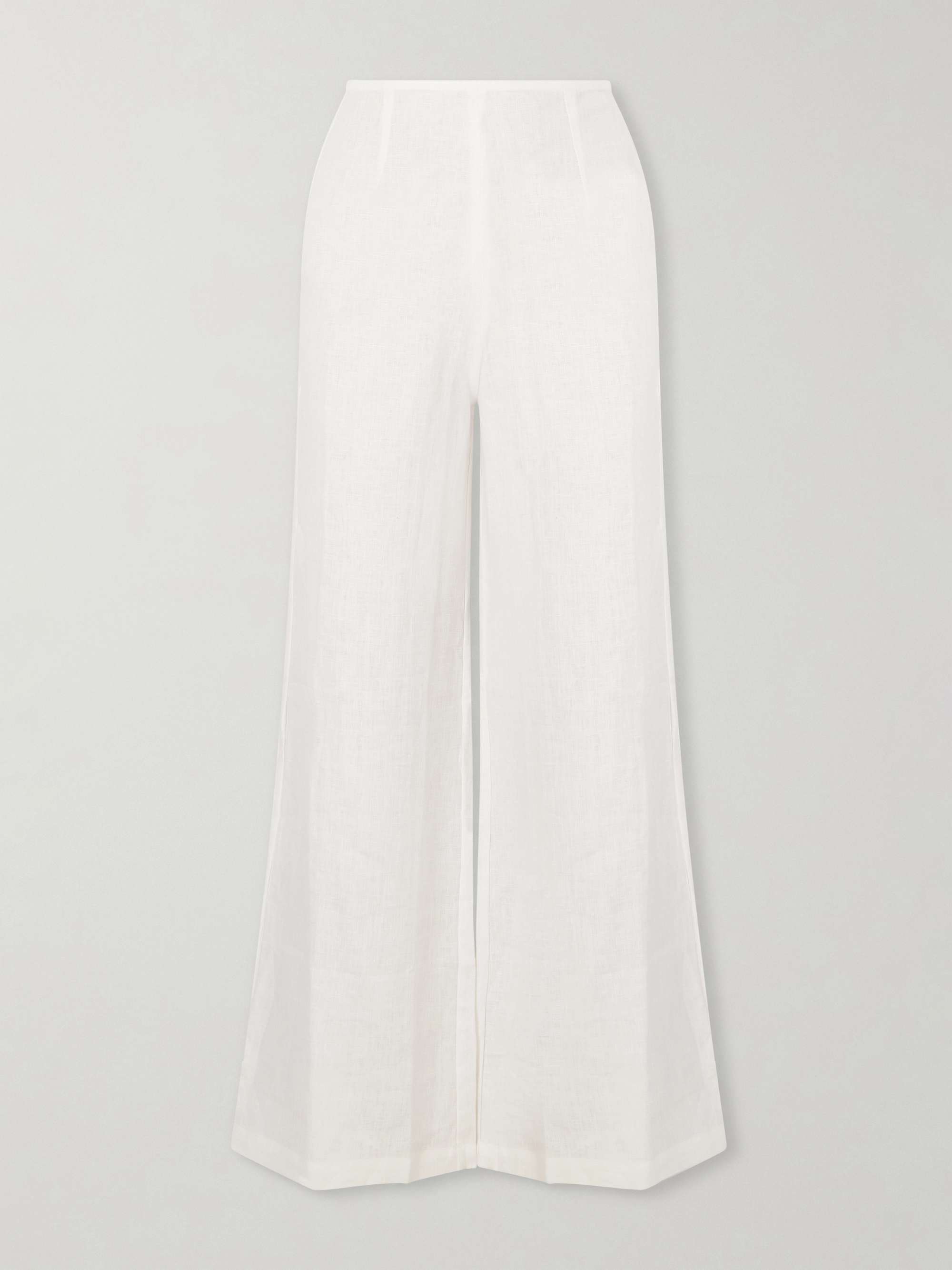 Syna Linen Straight-Leg Pants