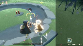 Sky: Children of the Light - a player offers a candle of friendship to another