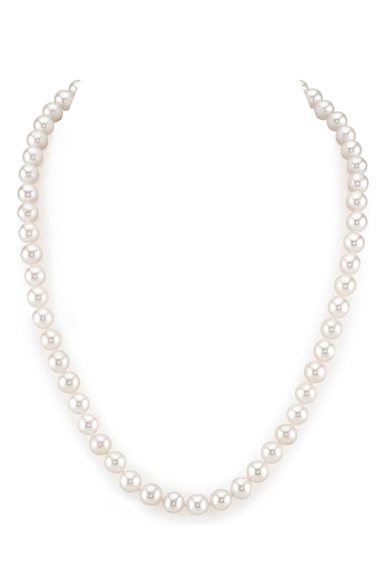 6.5-7.0mm White Freshwater Pearl Necklace - Aaa Quality