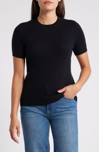 Short Sleeve Wool 
Cashmere Sweater