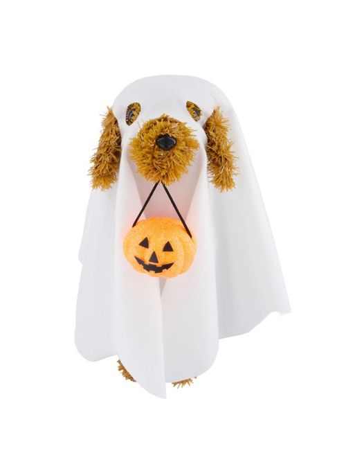 Tinsel Dog in Ghost Tabletop Decoration
