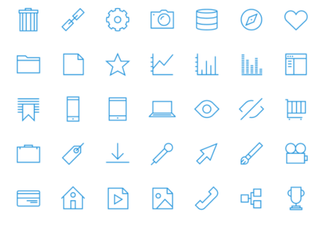 More than 80 icons for web and mobile design