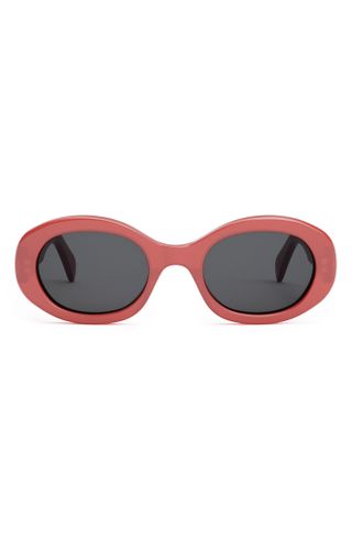 CELINE, Triomphe 52mm Oval Sunglasses