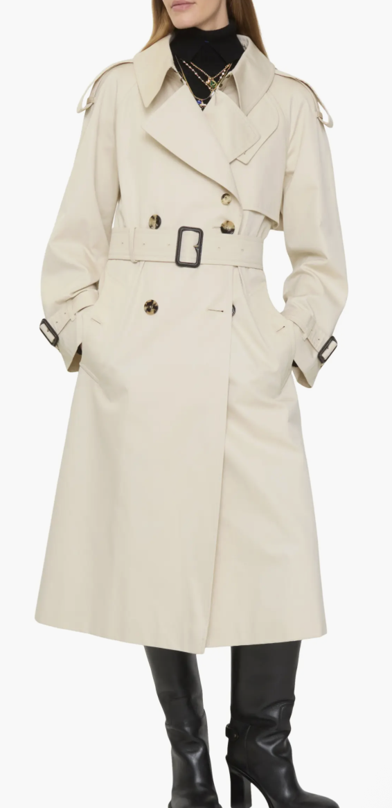 Burberry, Long Gabardine Fitzrovia Trench Coat