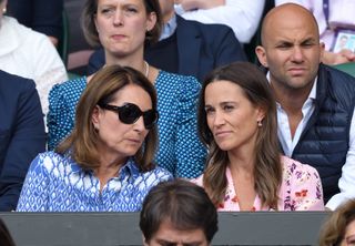 Carole and Pippa Middleton attend Wimbledon in 2019