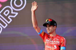 BUDAPEST HUNGARY MAY 04 Mikel Landa Meana of Spain and Team Bahrain Victorious during the Team Presentation of the 105th Giro dItalia 2022 at Heroes Square Giro WorldTour on May 04 2022 in Budapest Hungary Photo by Stuart FranklinGetty Images
