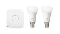 Philips Hue Colour and Ambience B22 Starter Kit: 2x bulbs &amp; Hue Bridge | Save £50 | Now £69.99 at Philips Hue online store with code T3HUE-O3