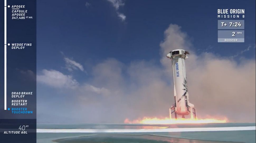 Blue Origin Launches New Shepard Space Capsule on Highest Test Flight