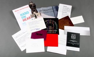 Invitations from the Paris A/W 2011 Menswear Collections.