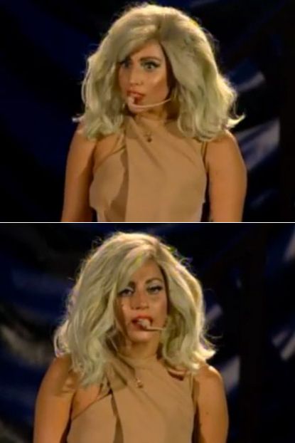 Lady Gaga performing for Bill Clinton