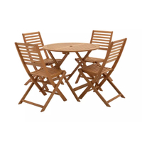 Newbury 4 Seater Folding Wooden Patio Set | Was £220 Now £160