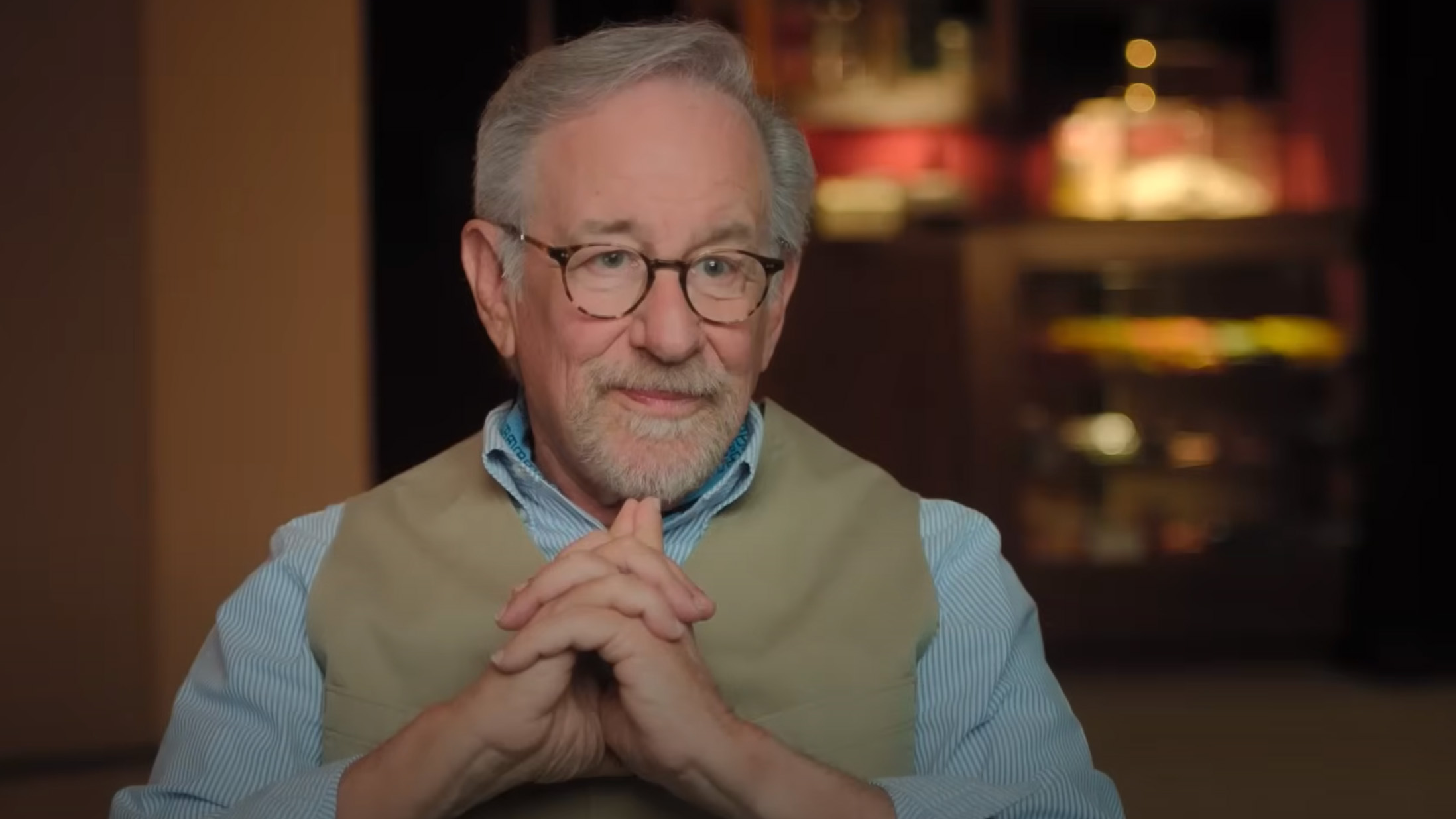 Steven Spielberg reflects on his movie in the Jaws @ 50 documentary.