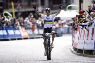 Tom Pidcock rides solo to XCO victory at WHOOP UCI MTB World Series race