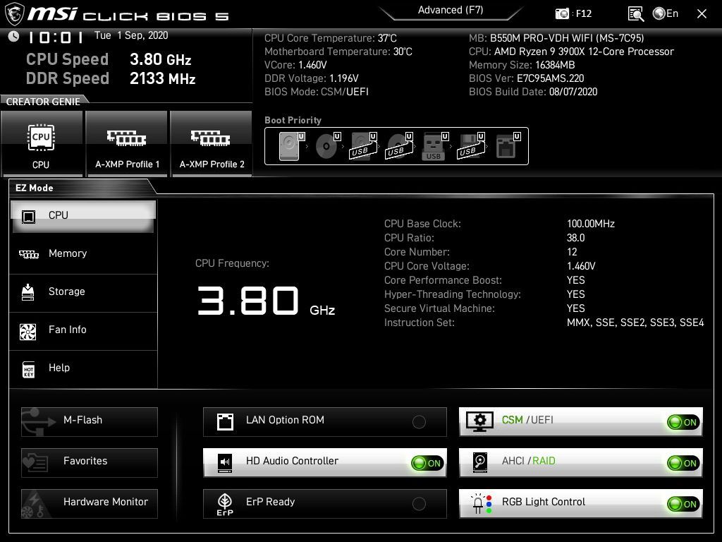 MSI B550M Pro-VDH Wi-Fi