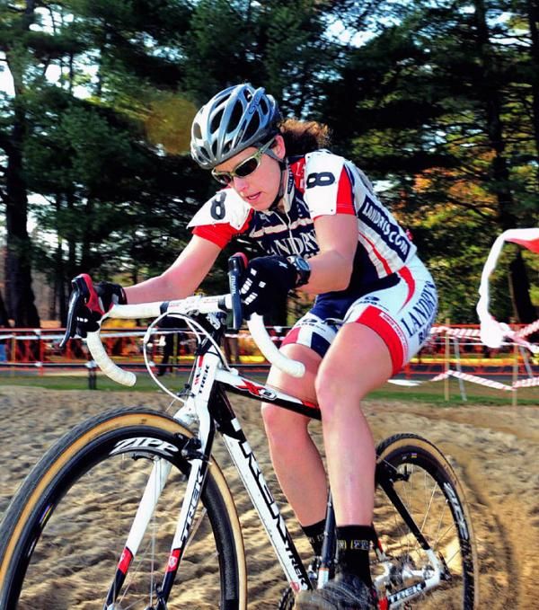 Sara Breskick_Zocci (Pedalpower coaching/Landry's) riding the sand.
