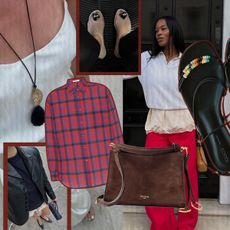 A collage of items to buy for summer 2025. 