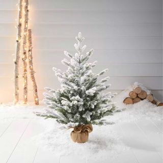 small faux Christmas tree from Target